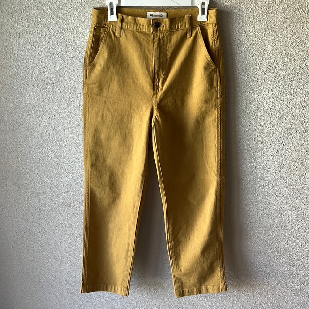 Madewell Classic Straight Crop Leg High Rise Pants 26